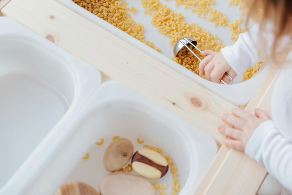 Indoor Sensory Bin Play