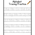 A-Z Alphabet Letter Tracing Worksheet- Little Fun at Home