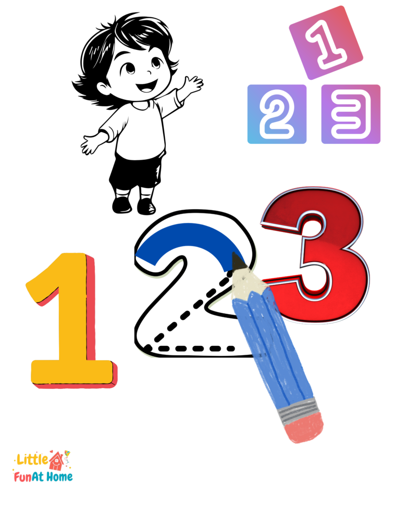 Free Learning Numbers Worksheets - Little Fun at Home