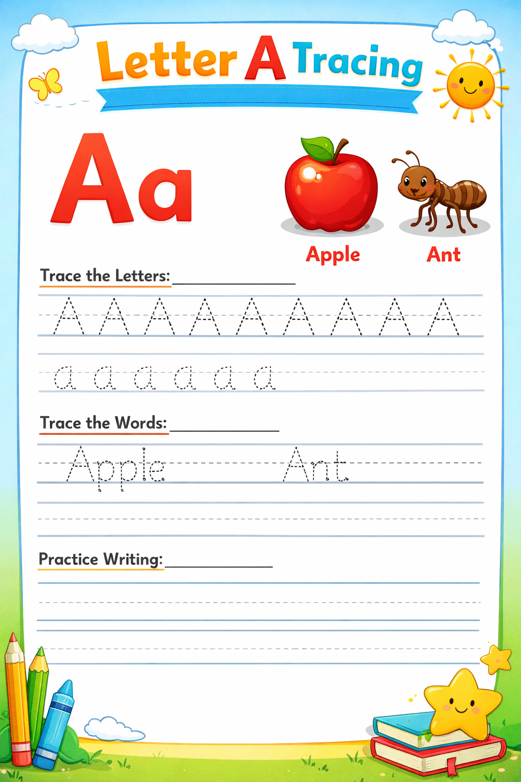 Learning Worksheets For Kids - Little Fun at Home