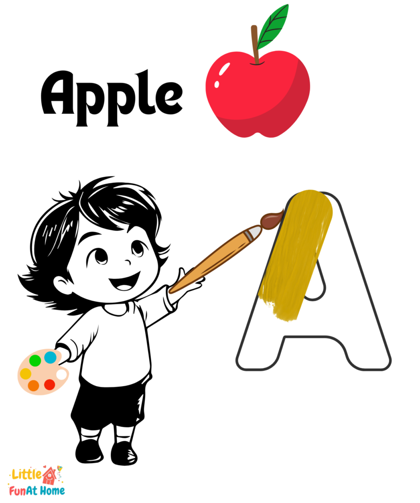 Letter Alphabet Coloring Pages- Little Fun at Home