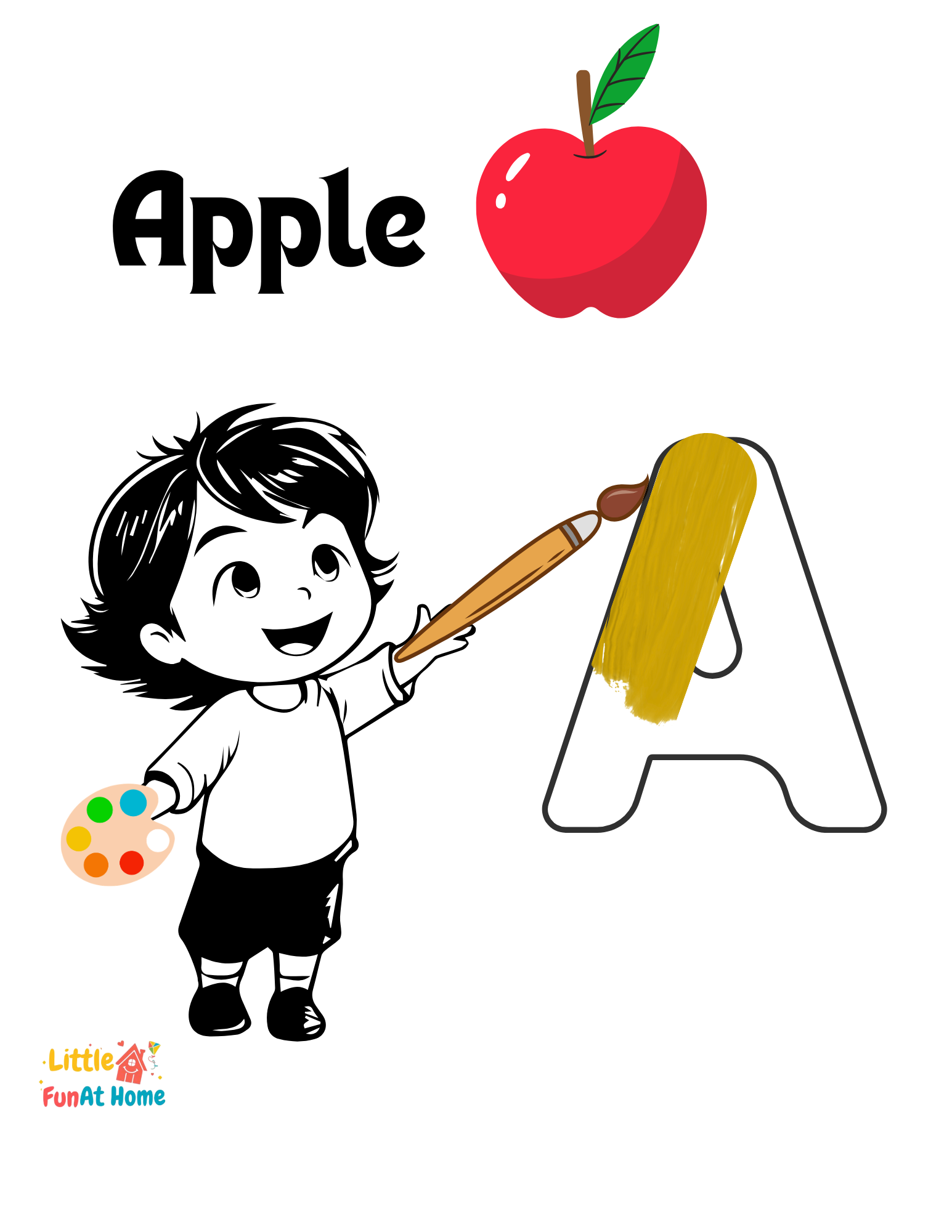 Letter Alphabet Coloring Pages - Little Fun at Home