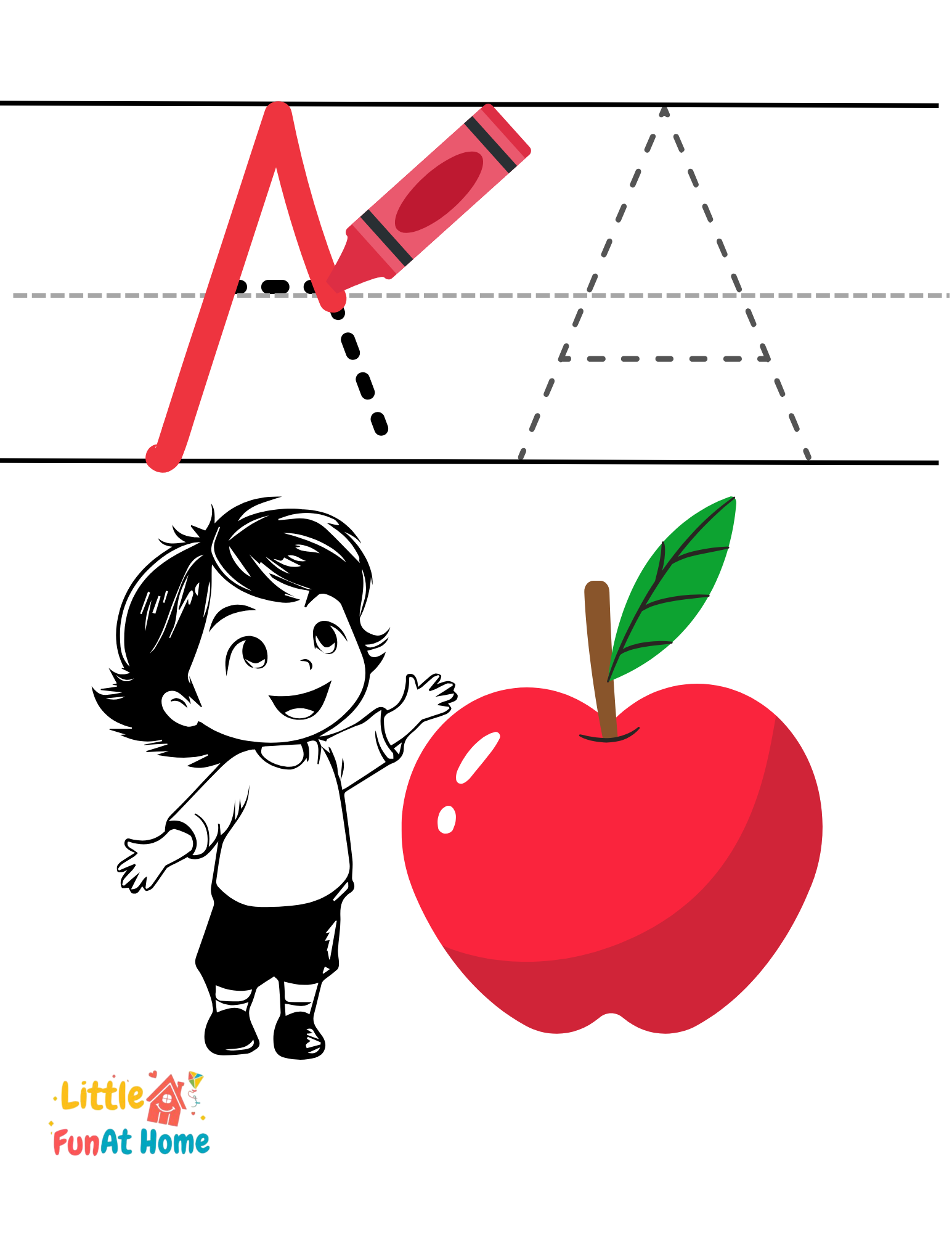 Free Uppercase Alphabet Worksheets - Little Fun at Home