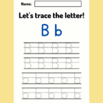 Alphabet Letter Bb Tracing
