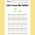 Alphabet Letter Cc Tracing