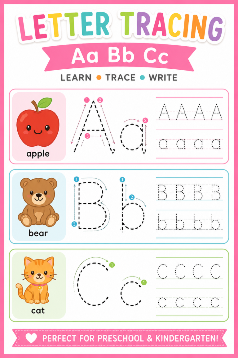 Letter Tracing worksheet