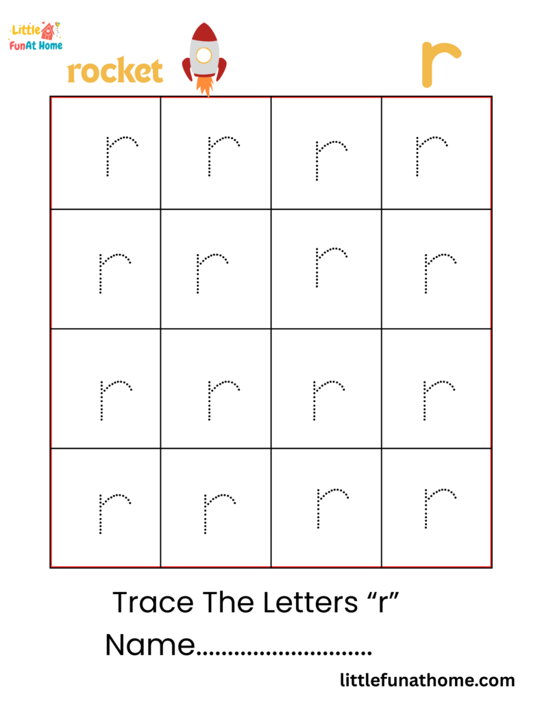 Free Printable Lowercase Alphabet Tracing Worksheet a-z