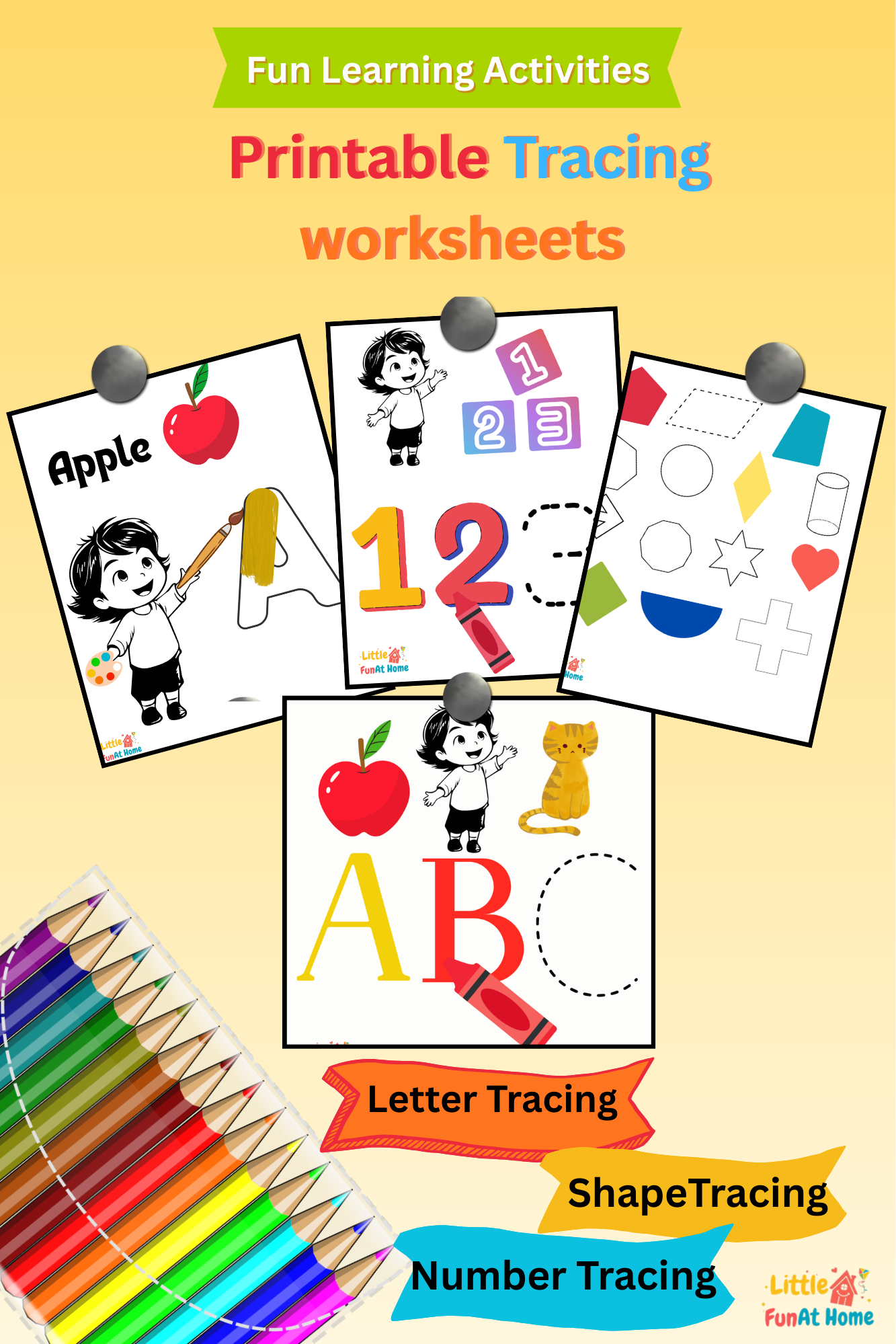 Free Printable Tracing Worksheets For Kids