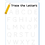 Free Printable Uppercase Alphabet Letter Tracing Worksheet for Kids- Little Fun at Home