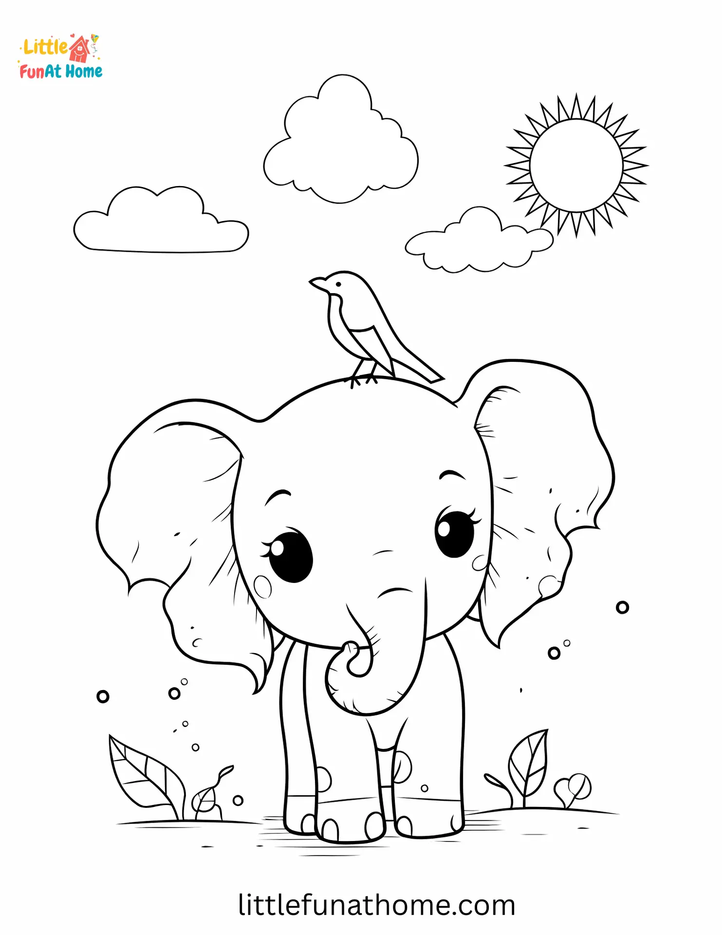 Cute Animal Coloring Pages for kids