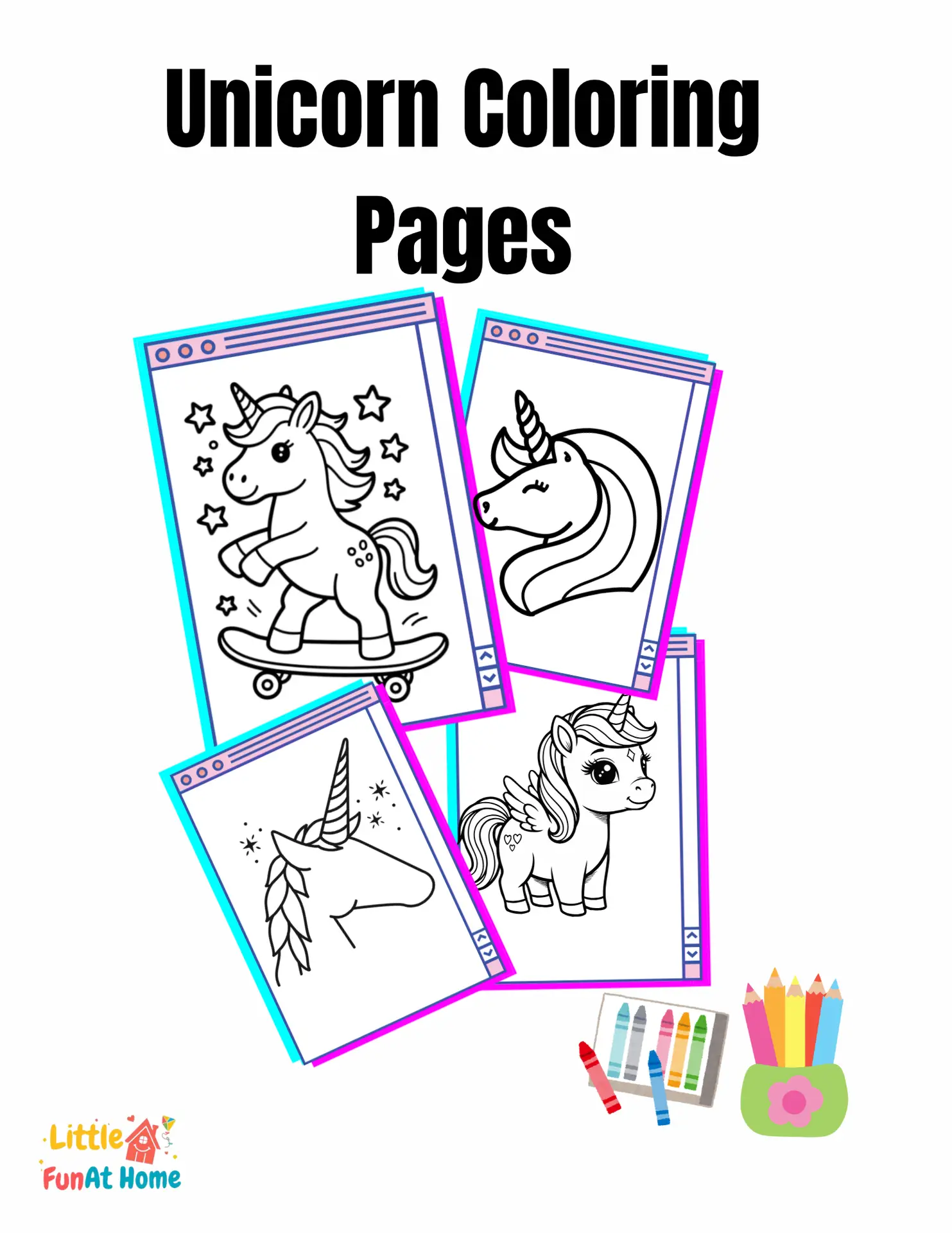 Free Printable Unicorn Coloring Pages For Kids