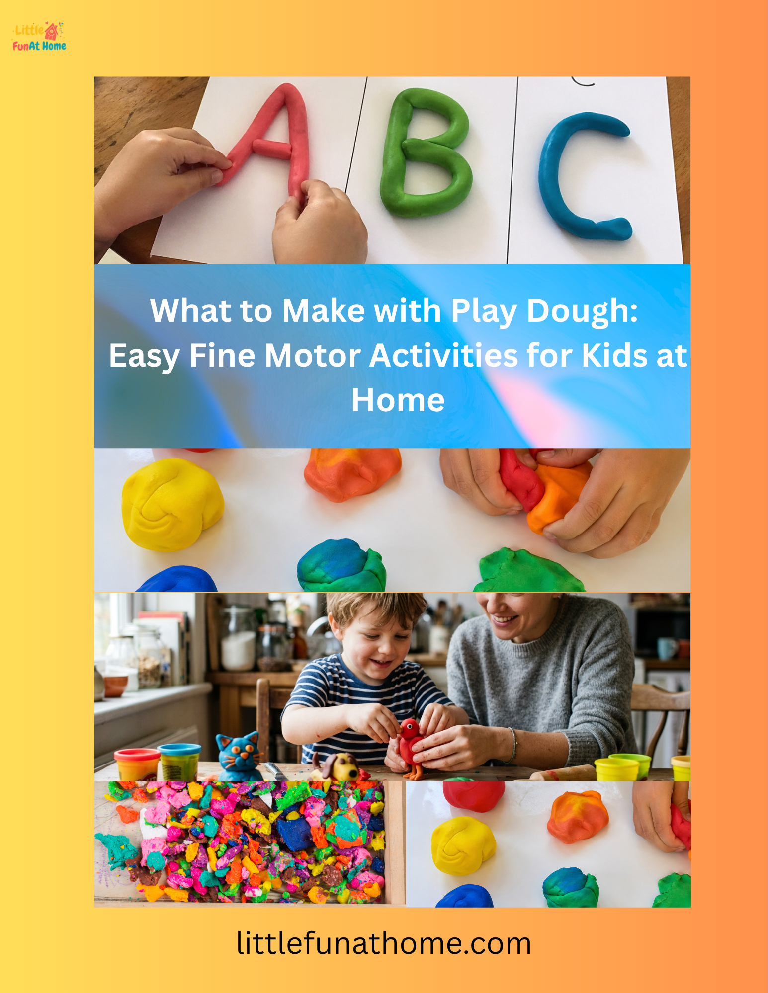 What to Make with Play Dough: Easy Fine Motor Activities for Kids at Home