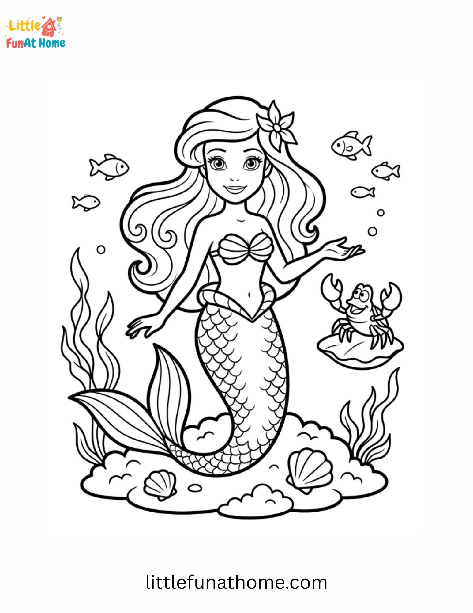 princess ariel Coloring page