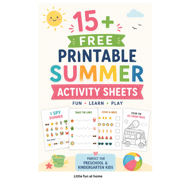 Free Printable 15+ Summer Activity worksheets