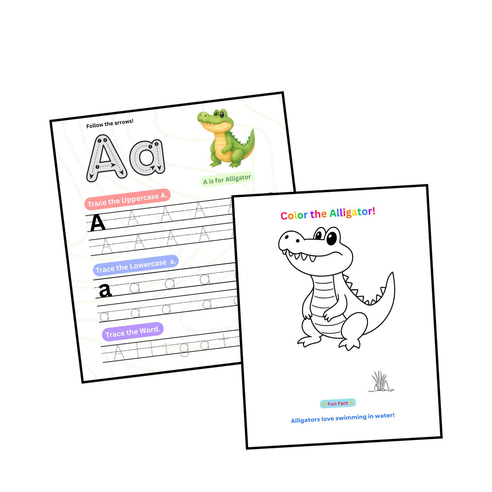 Animal alphabet worksheet